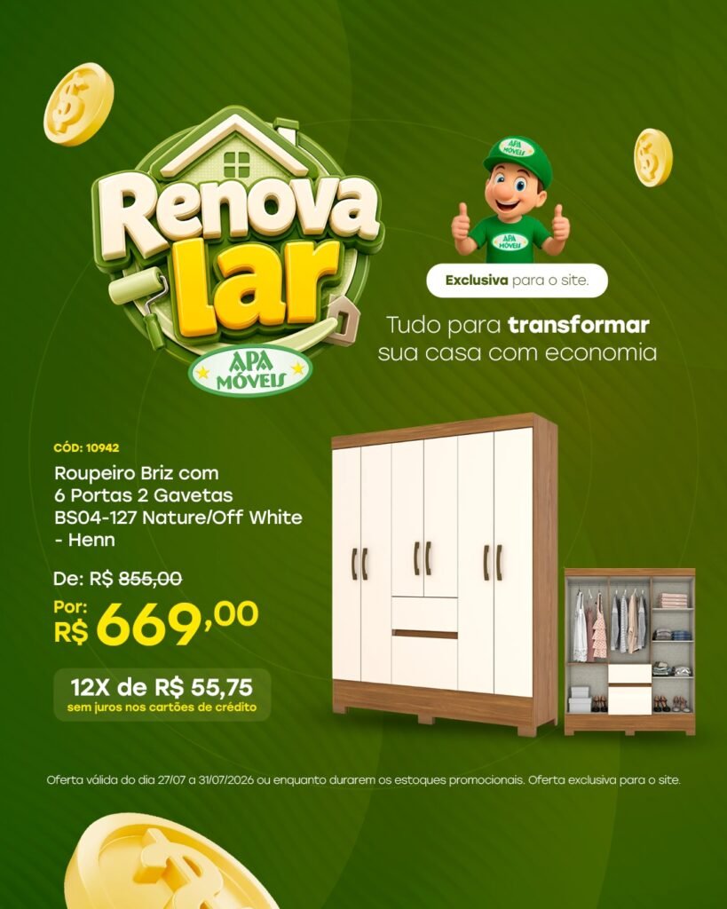 Apa Móveis- Somente no Site