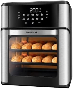 MONDIAL Fritadeira Air Fryer Forno Oven 12L, Preto/Inox, 2000W, 2...